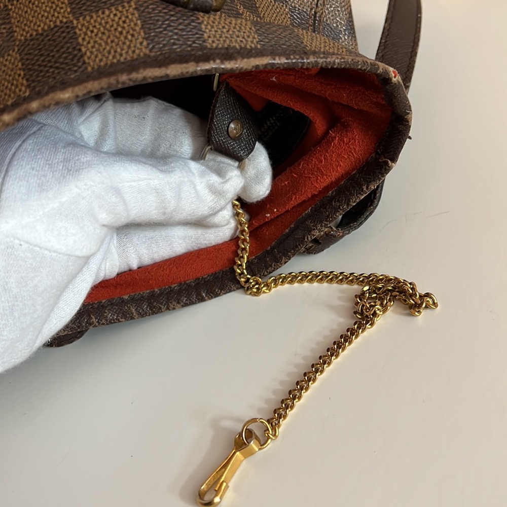 Louis Vuitton Marais bucket bag in Damier Ebene - Picture 15 of 16